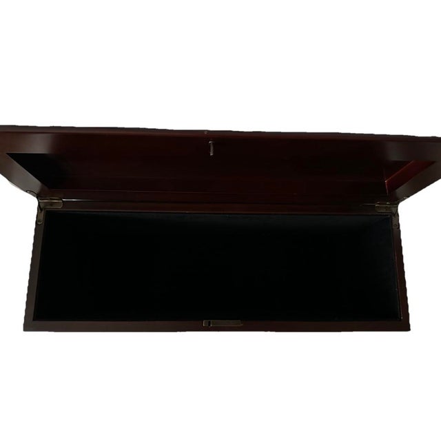 Vintage Early 21st Century Dark Wood Tea Chest/Storage Box For Sale In Orlando - Image 6 of 10