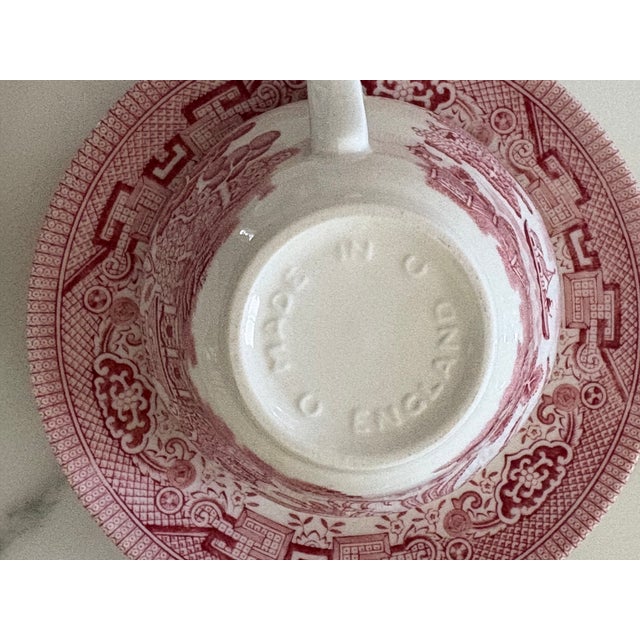 Vintage Pink Willow Rosa Chinoiserie Dinner Set Made in England - A Set of 38 Pieces For Sale - Image 10 of 12