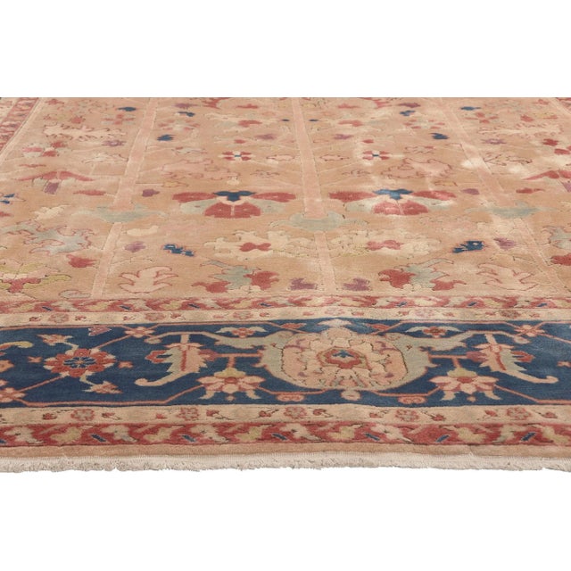Late 20th Century Vintage Turkish Oushak Rug - 08'08x 12'07 For Sale - Image 4 of 9