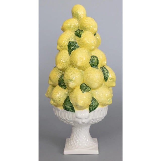 Mid 20th Century Italian Majolica Lemon Topiary For Sale - Image 4 of 9