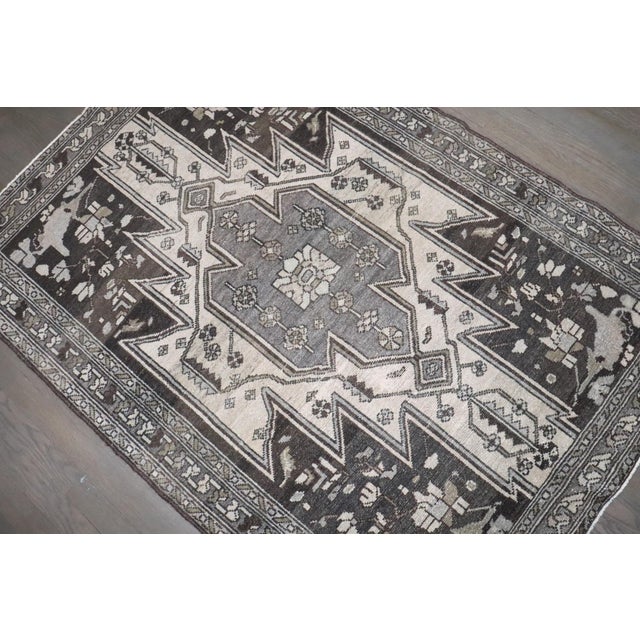 Vintage Mazlagan Malayer Persian Scatter Rug - 3'8" x 5'1" For Sale In New York - Image 6 of 7
