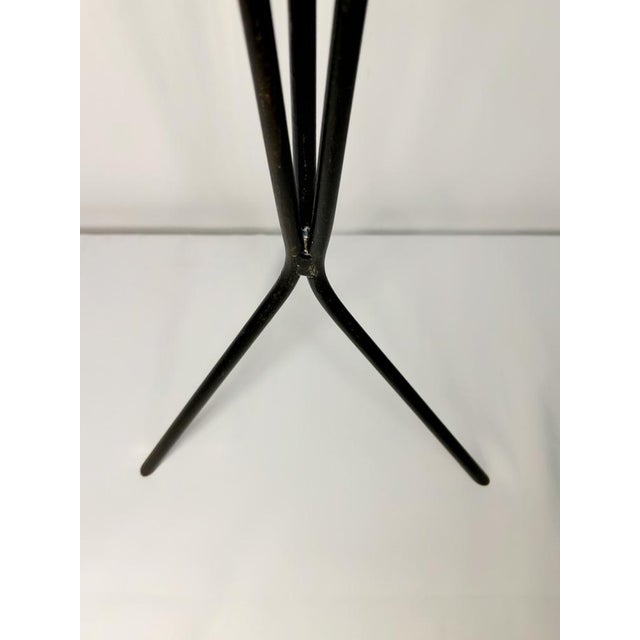 Black Sculptural Tall Floor Candleholders, attributed to Svend Aage Holm Sørensen, Denmark, 1950s60s, Set of 2 For Sale - Image 8 of 9