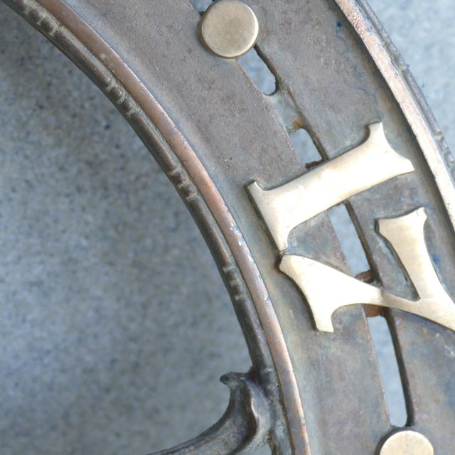 Antique Elevator Floor Indicator 20" Cast Iron Architectural Salvage For Sale - Image 9 of 18