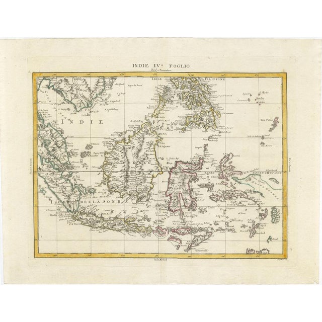 Antique Map Set of East Indies India, 1784, Set of 4 For Sale - Image 6 of 9