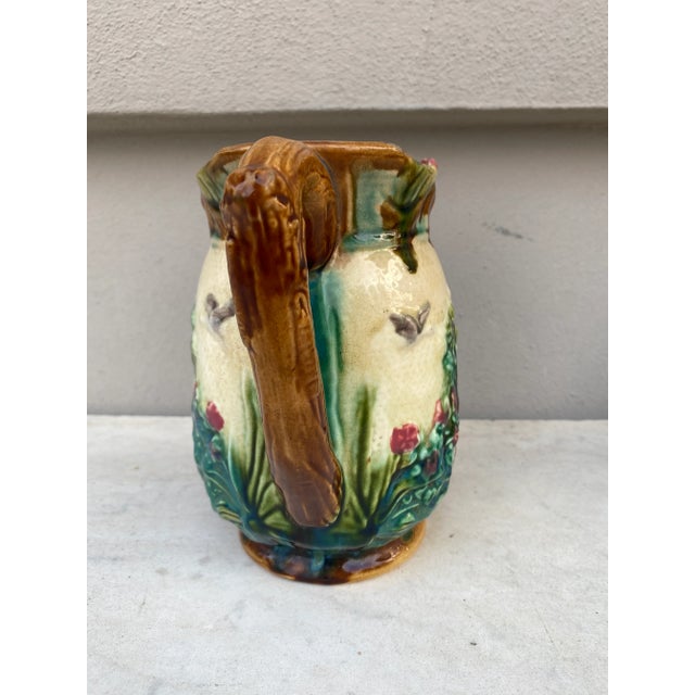 French Majolica Otter Pitcher Onnaing, Circa 1900 For Sale - Image 4 of 7