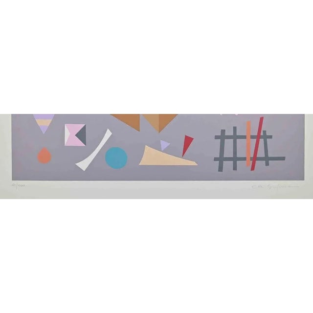 Grey Composition is an original contemporary artwork realized by Otto Hofmann in 1989. Mixed colored screen print. Hand...