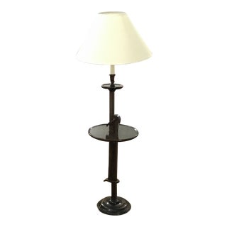 1930s Frances Elkins Candlestick Lamp with Table For Sale