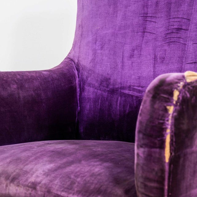 Wood Single Deep Scallop Back Armchair, 1920s For Sale - Image 7 of 11