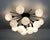 21st Century Mezzo Bronze Matte White Murano Flush Mount by Fabio LTD For Sale - Image 6 of 9