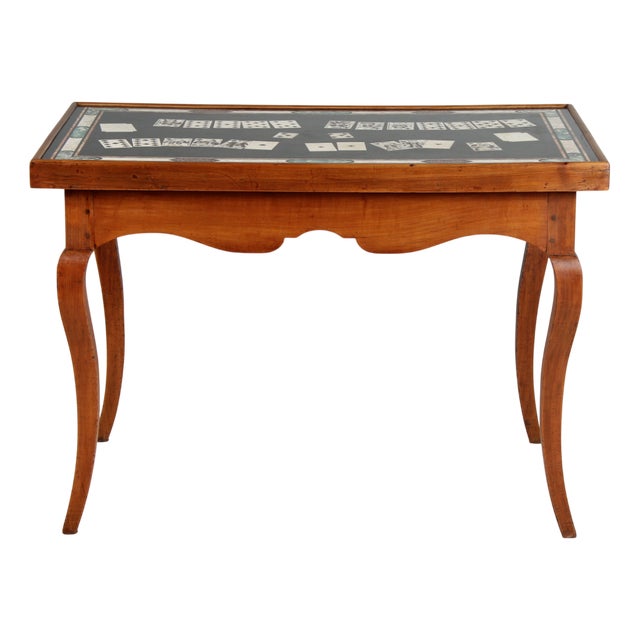 Scagliola Game Table, 18th-19th Century For Sale
