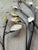 Metal Curtis Jere-Style Wrought Iron Mother of Pearl Leaves Branches Wall Hanging For Sale - Image 7 of 12