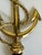Vintage Brass Nautical Anchor Lamp Finial With Rope Detail For Sale - Image 4 of 5