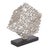 Our Cubist Statue features a cube is a network of small silver metal rods fashioned into a cube shape turned up on its...