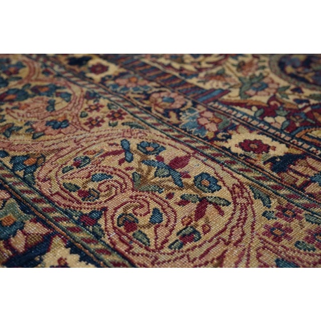 Textile Antique Lavar Kerman Rug 5'7'' x 7'4'' For Sale - Image 7 of 10