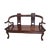 Chinese Carved Wooden Bench Seat, Late 19th Century For Sale