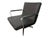 Chromcraft Mid-Century Modern Chromcraft Black Leather Swivel Chair For Sale - Image 4 of 7