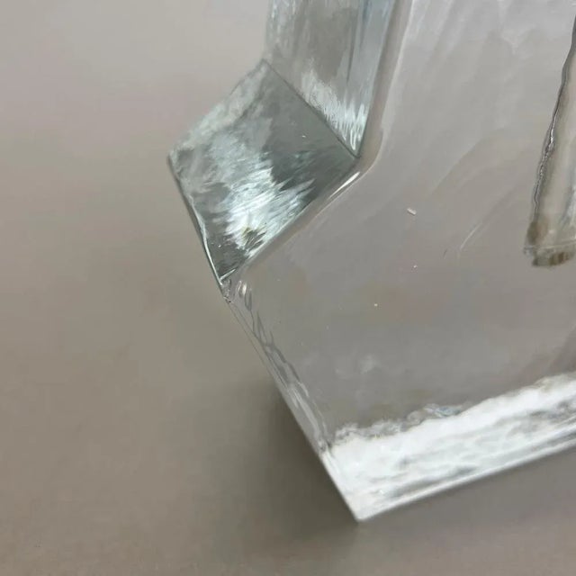 Brutalist German Rock Glass Vases attributed to Peill and Putzler, 1970s, Set of 2 For Sale - Image 18 of 18