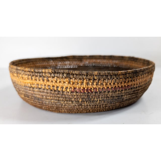 Early 20th Century Southwest Native American Indian Coiled Basket, Pima or Papago For Sale In New York - Image 6 of 13