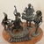 Cerulean Antique Ashanti Figural Bronze Musicians Group Sculptures Deep Verdigris 6 Pieces For Sale - Image 8 of 12