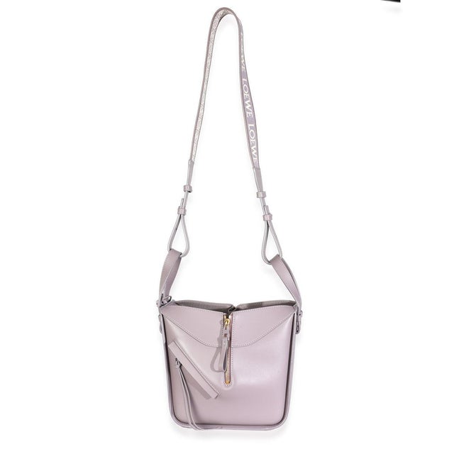 Purple Fog Calfskin Small Hammock Compact Shoulder Bag For Sale - Image 9 of 10