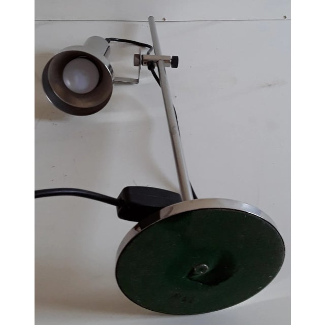 Vintage Chromed Metal Adjustable Table Lamp from Simon & Schelle, 1960s For Sale - Image 6 of 8
