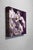 Joyful Daisies by Tracy Wall | Oil on canvas White daisies against a dark purple background For Sale - Image 4 of 5