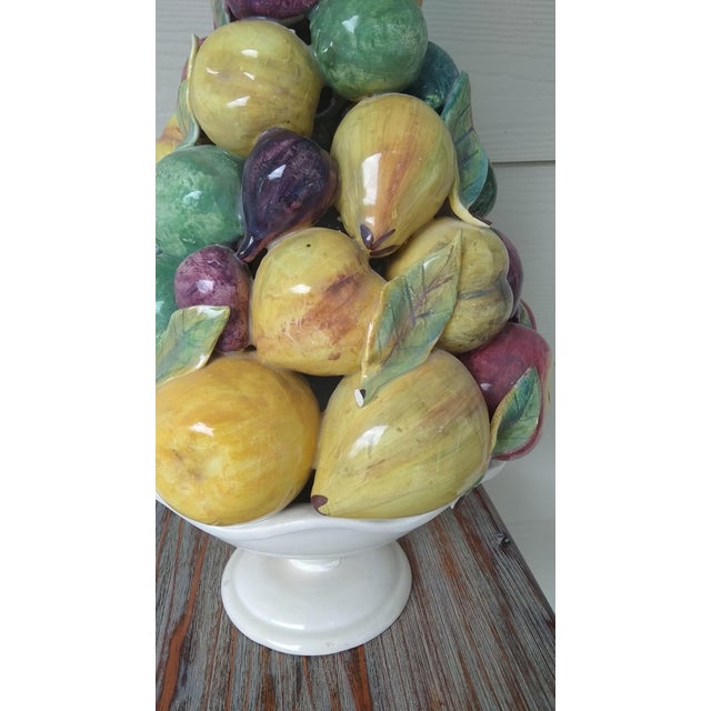 Vintage Ceramic Fruit Topiary Centerpiece | Chairish