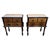 Mid-Century Italian Art Deco Style Wood Bedside Tables with Marble Tops, 1950s, Set of 2 For Sale - Image 11 of 11
