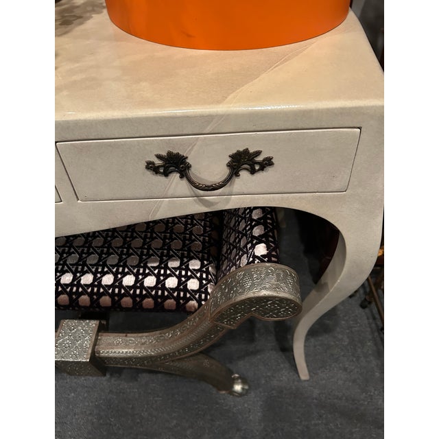 French Directoire Style Lacquered Parchment Writing Desk For Sale - Image 13 of 13