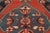 Turkish Vintage Kilim in Red With Navy Blue Geometric Medallion, From Rug & Kilim For Sale - Image 3 of 7