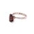 Diamond Tourmaline Rubellite Ring 6.75 18k Gold 4.01 Tcw Women Certified For Sale - Image 9 of 15