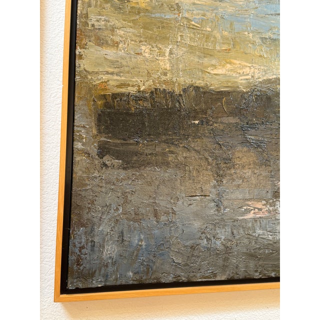 Piotr Strelnik Figurative Sunkissed Blue Landscape Painting, Signed For Sale - Image 11 of 17