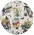 Nicolette Mayer Flora Fauna White 16" Round Pebble Placemat For Sale