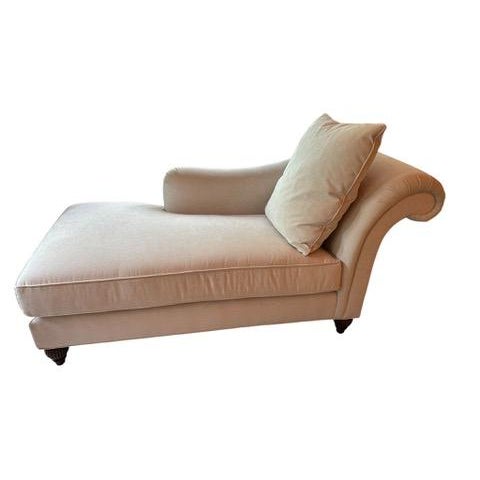 Textile Baker Chaise Lounge Sofa For Sale - Image 7 of 8
