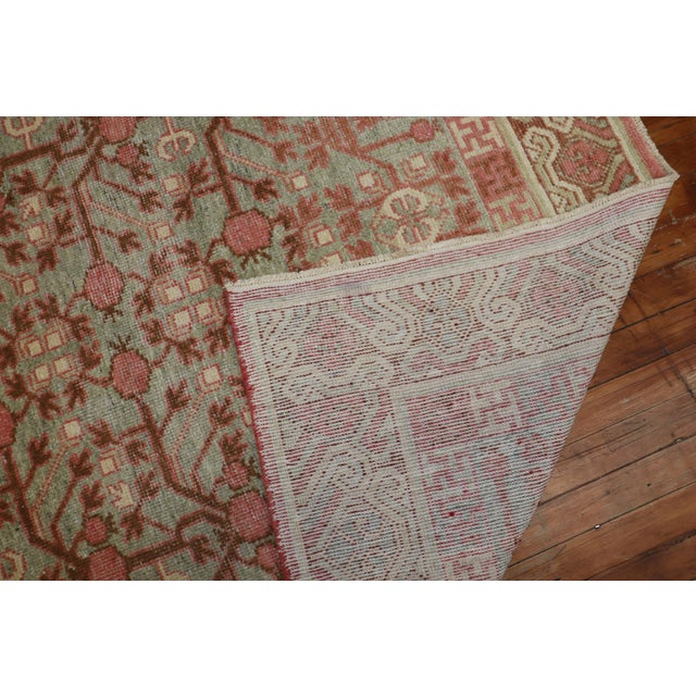Early 20th Century Pomegranate Khotan Rug, 5'1'' X 10'4'' For Sale - Image 5 of 9
