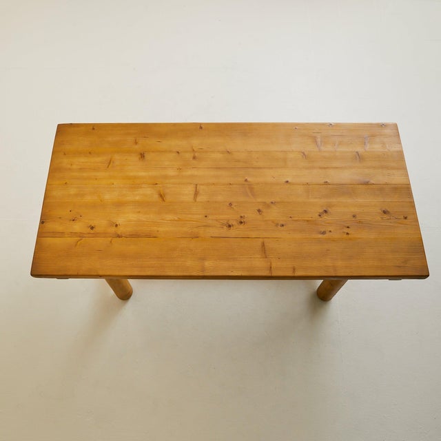 Modern French Pine Dining Table in the Manner of Georges Robert, 1970s For Sale - Image 3 of 18