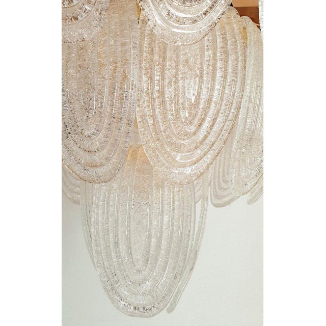 Large Mid Century Modern Murano Glass Chandelier Italy For Sale - Image 11 of 13