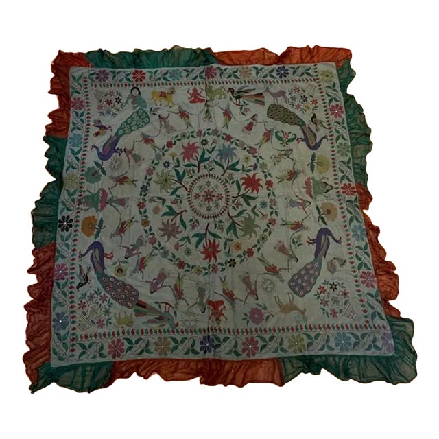 1990s Indian Embroidered Textile For Sale