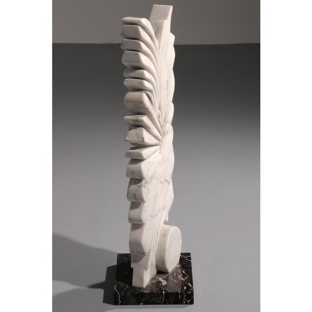 Armando Rosato, Abstract Sculpture, 1977, Carrara Marble For Sale - Image 10 of 14