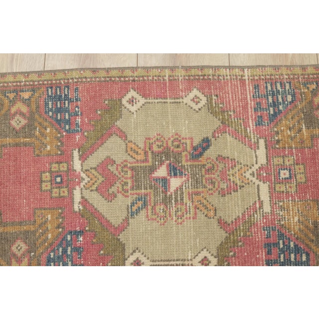 Textile 1970s Turkish Boho Style Red Oushak Rug For Sale - Image 7 of 9