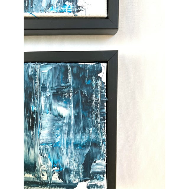 Set of 3 Mini Color Studies in Shades of Blue For Sale - Image 9 of 9