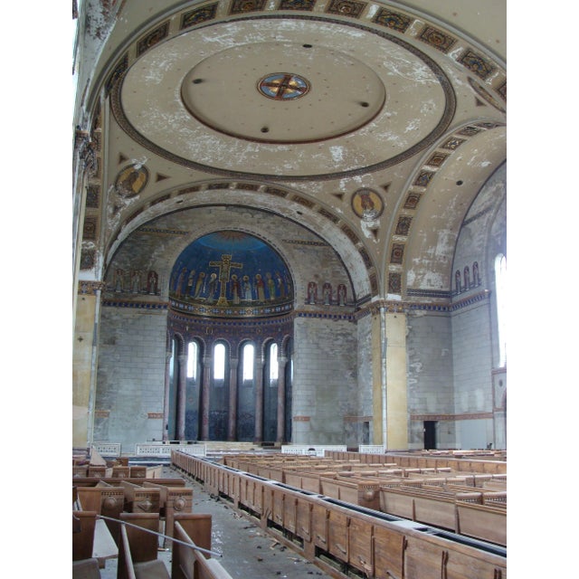 Vintage Art Deco Style Polychrome Terracotta Angel For Sale - Image 10 of 13