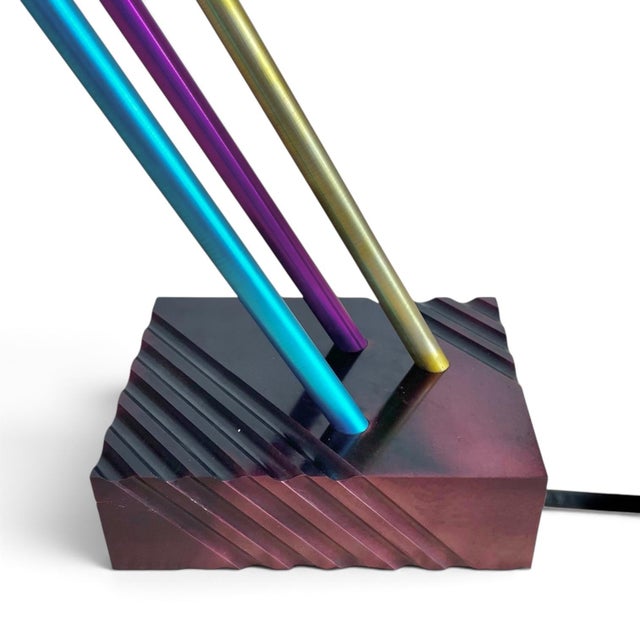 Postmodern Custom 1980s Postmodern Table Lamp For Sale - Image 3 of 6