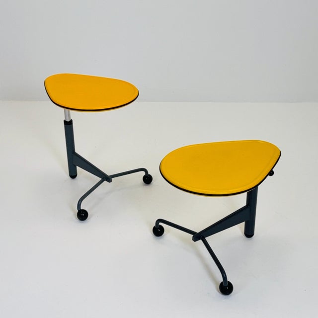Mid-Century Modern Adjustable Kick Side Table by Toshiyuki Kita for Cassina, 1980s For Sale - Image 6 of 11