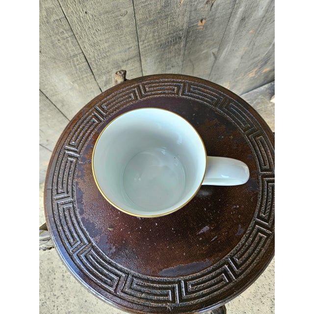 Late 20th Century Late 20th Century Meissen Porcelain Blue & Gold Floral Coffee Mug Cup Porzellan Tasse For Sale - Image 5 of 5