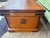 Wood 19th Century Antique Pine Trunk/Coffee Table With Iron Detail For Sale - Image 7 of 9
