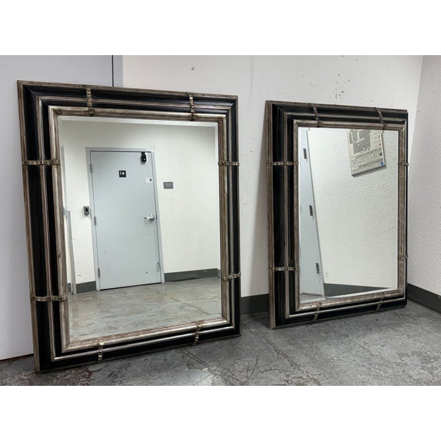 Traditional Windsor Art & Mirror Company Custom Mirrors, Circa 1999, Pair For Sale - Image 3 of 12