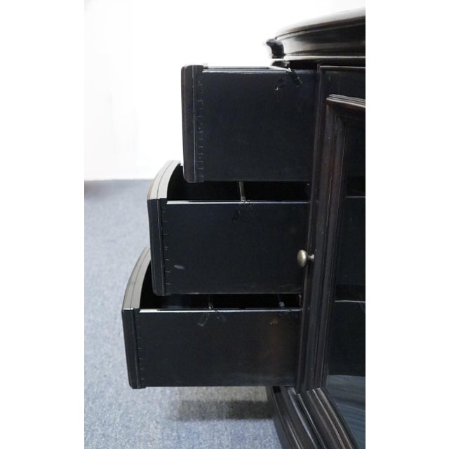 Black Hooker Furniture Black Painted Contemporary Modern 61" Media Console Cabinet 429-55-480 For Sale - Image 8 of 14