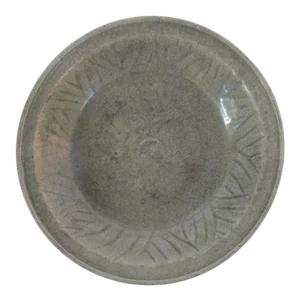Chinese Celadon Green Shallow Ceramic Irregular Shaped Bowl