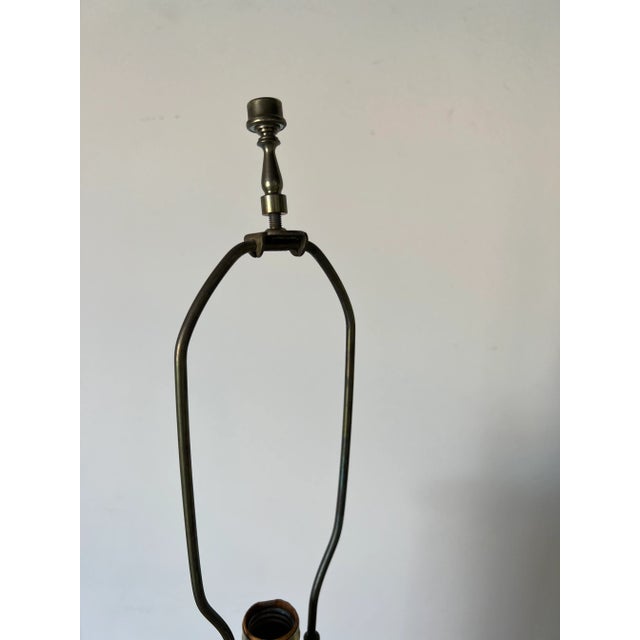 Wood Hollywood Regency Carved Wood Column Floor Lamp For Sale - Image 7 of 13